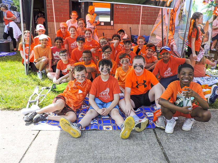 Elementary students enjoy time outside